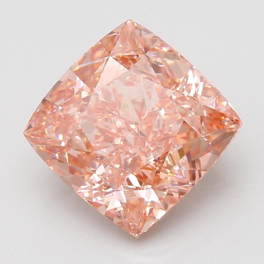 10.06 Ct. Fancy Vivid Pink Cushion Lab Grown Diamond