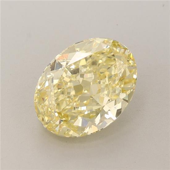 2.08 Ct. Fancy Vivid Yellow Oval Lab Grown Diamond