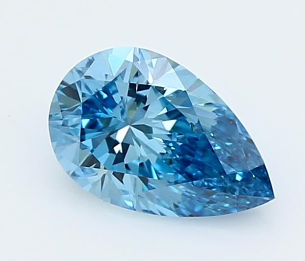 1.02 Ct. Fancy Vivid  Blue Pear Lab Grown Diamond