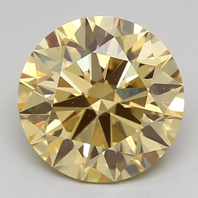 1.73 Ct. Fancy Intense  Yellow Round Lab Grown Diamond