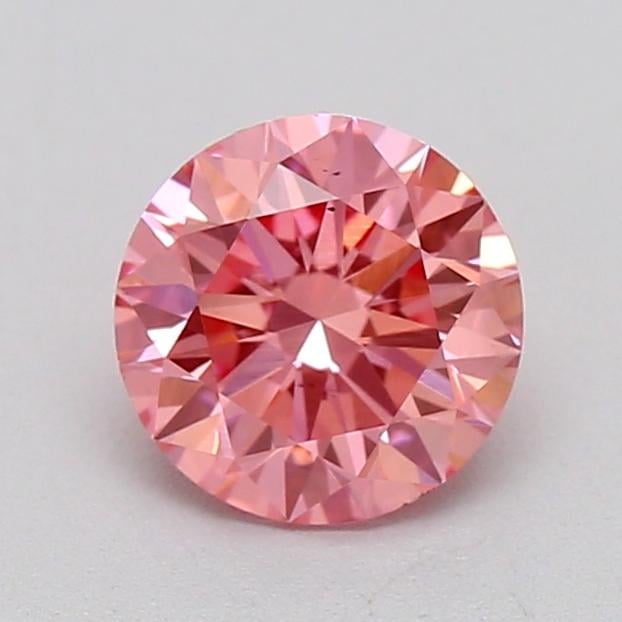 0.60 Ct. Fancy Vivid  Pink Round Lab Grown Diamond