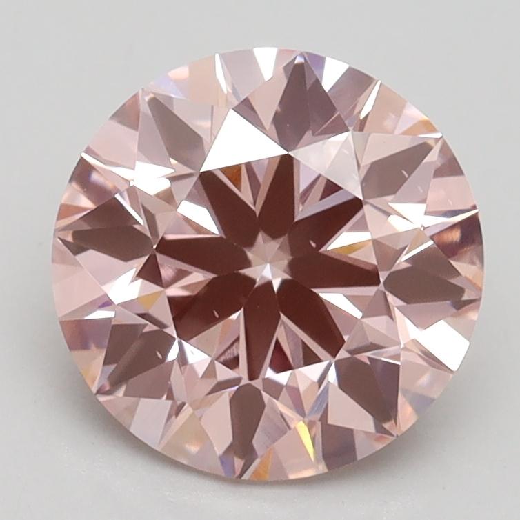 2.18 Ct. Fancy Intense Pink Round Lab Grown Diamond