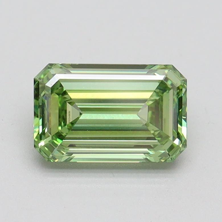 1.04 Ct. Fancy Vivid Pacific Green Emerald Lab Grown Diamond