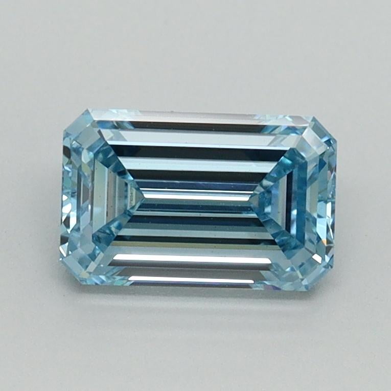 1.06 Ct. Fancy Intense Blue Emerald Lab Grown Diamond