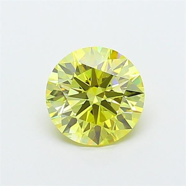 1.08 Ct. Fancy Intense  Yellow Round Lab Grown Diamond