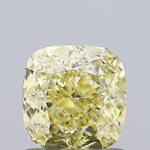1.03 Ct. Fancy Intense  Yellow Cushion Lab Grown Diamond