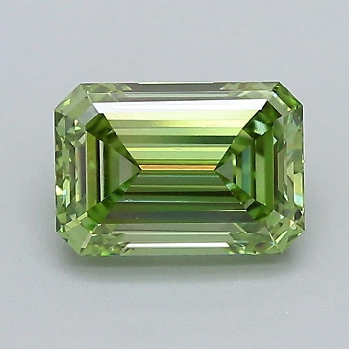 1.00 Ct. Fancy Vivid  Green Emerald Lab Grown Diamond