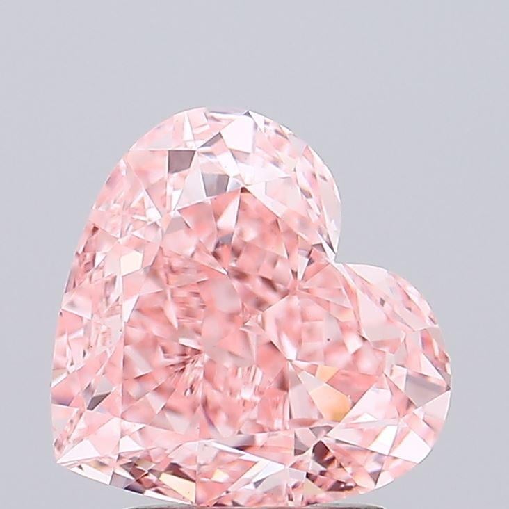 2.75 Ct. Fancy Vivid Pink Heart Lab Grown Diamond