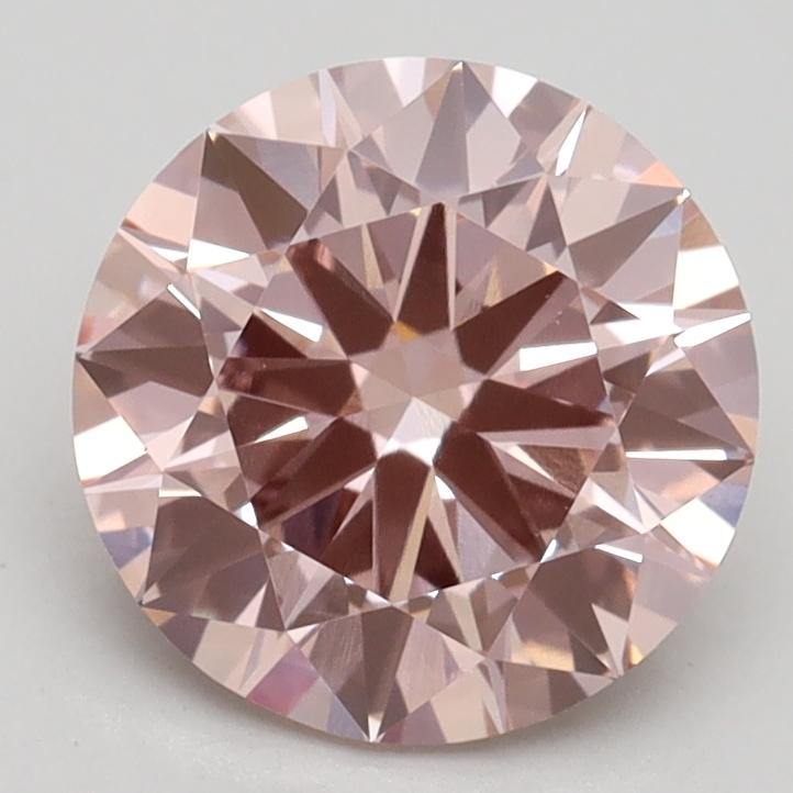 2.12 Ct. Fancy Intense Pink Round Lab Grown Diamond