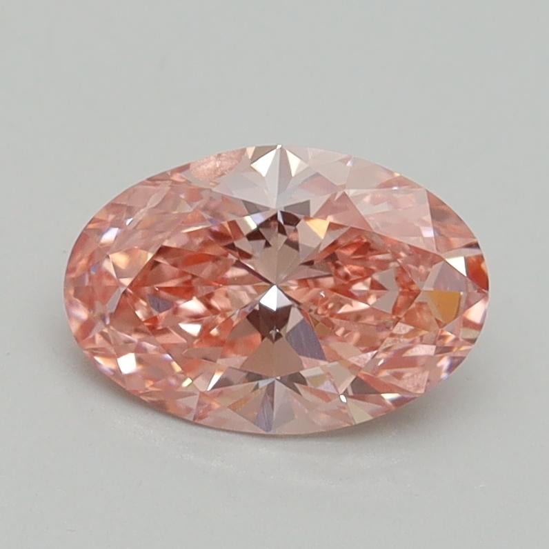 1.00 Ct. Fancy Intense Pink Oval Lab Grown Diamond