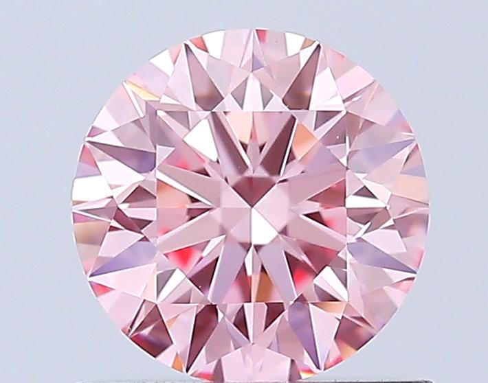 0.80 Ct. Fancy Vivid Pink Round Lab Grown Diamond