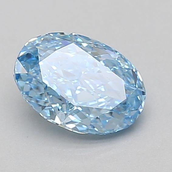 1.09 Ct. Fancy Vivid Blue Oval Lab Grown Diamond