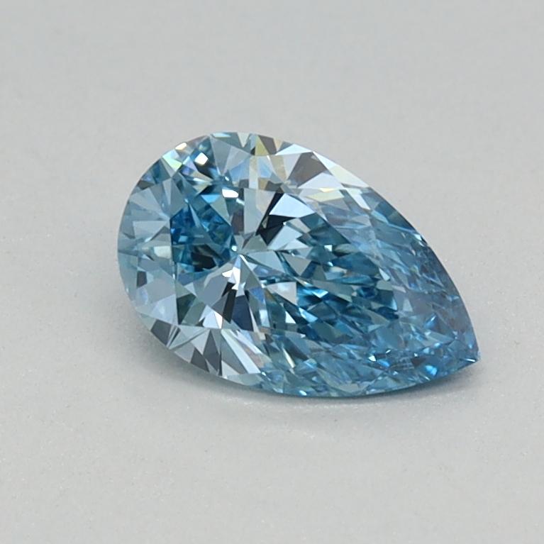 0.37 Ct. Fancy Vivid Blue Pear Lab Grown Diamond
