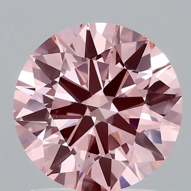 1.52 Ct. Fancy Vivid Pink Round Lab Grown Diamond