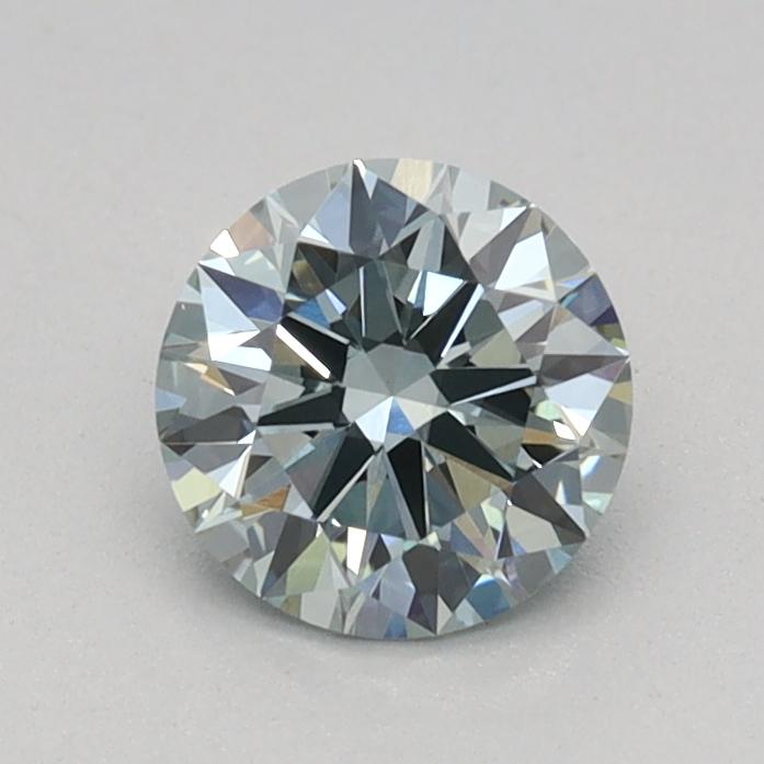 0.51 Ct. Fancy Bluish Green Round Lab Grown Diamond