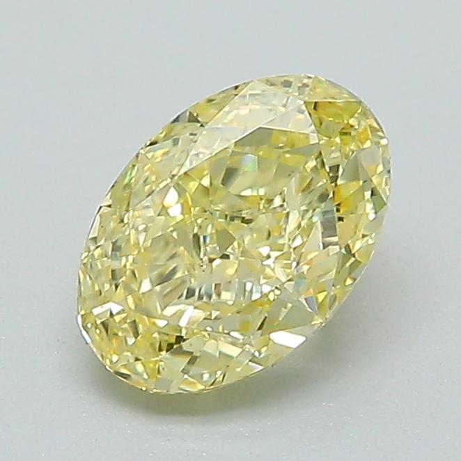 1.09 Ct. Fancy Intense Yellow Oval Lab Grown Diamond
