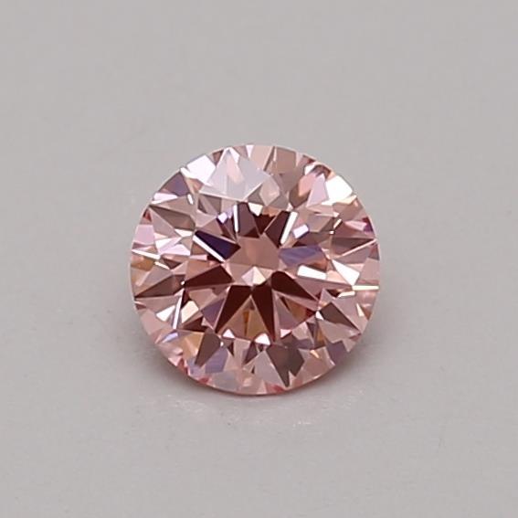 0.30 Ct. Fancy Vivid Pink Round Lab Grown Diamond