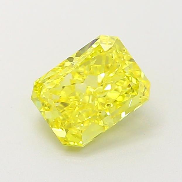 0.95 Ct. Fancy Vivid Yellow Radiant Lab Grown Diamond