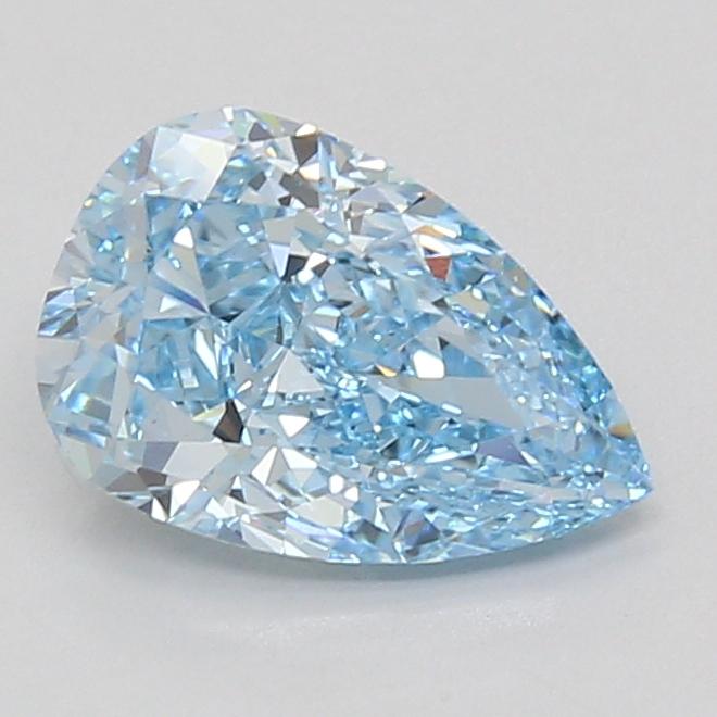 2.06 Ct. Fancy Vivid Blue Pear Lab Grown Diamond