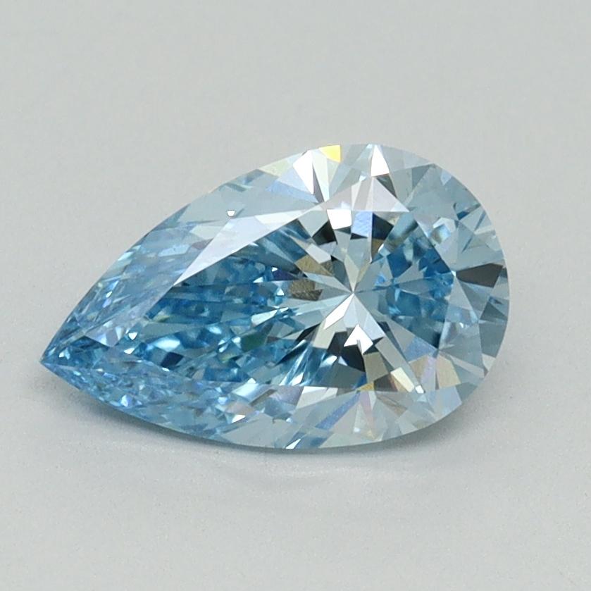 1.11 Ct. Fancy Vivid Blue Pear Lab Grown Diamond