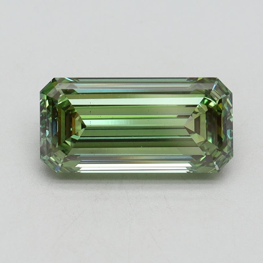 2.04 Ct. Fancy Vivid Green Emerald Lab Grown Diamond
