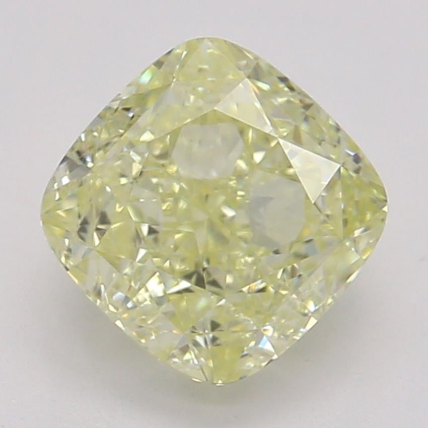 0.90 Ct. Fancy Yellow Cushion Diamond