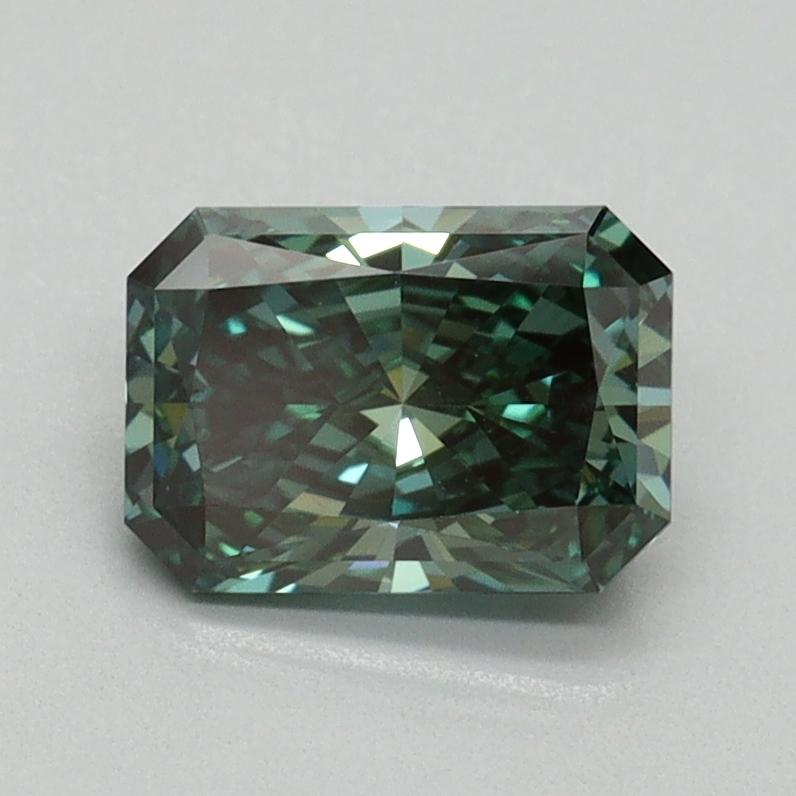 1.05 Ct. Fancy Vivid Green Radiant Lab Grown Diamond