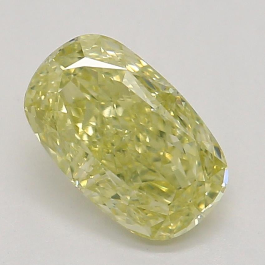 0.55 Ct. Fancy Yellow Cushion Diamond