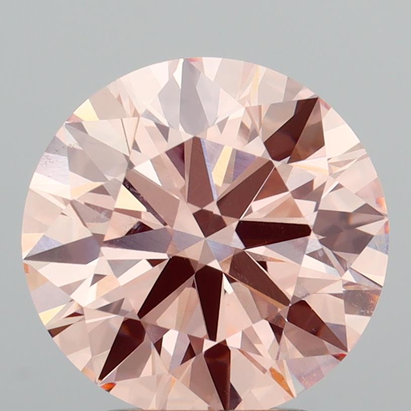 2.86 Ct. Fancy Intense  Pink Round Lab Grown Diamond
