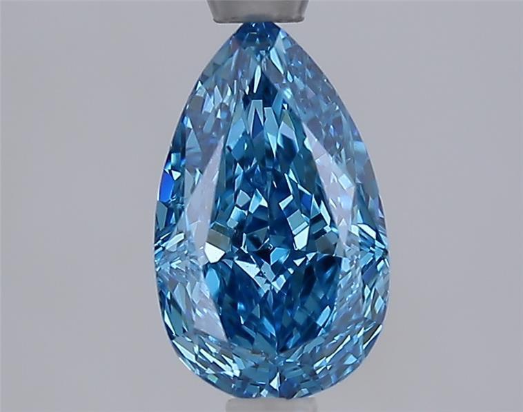 1.59 Ct. Fancy Vivid Blue Blue Pear Lab Grown Diamond
