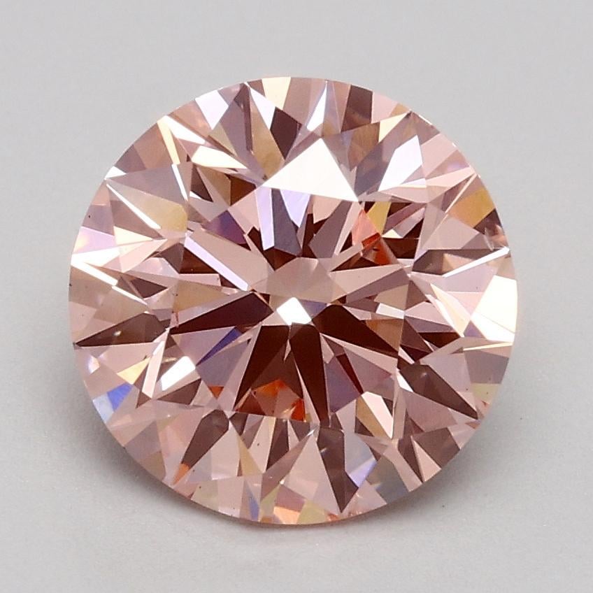 1.80 Ct. Fancy Intense Pink Round Lab Grown Diamond