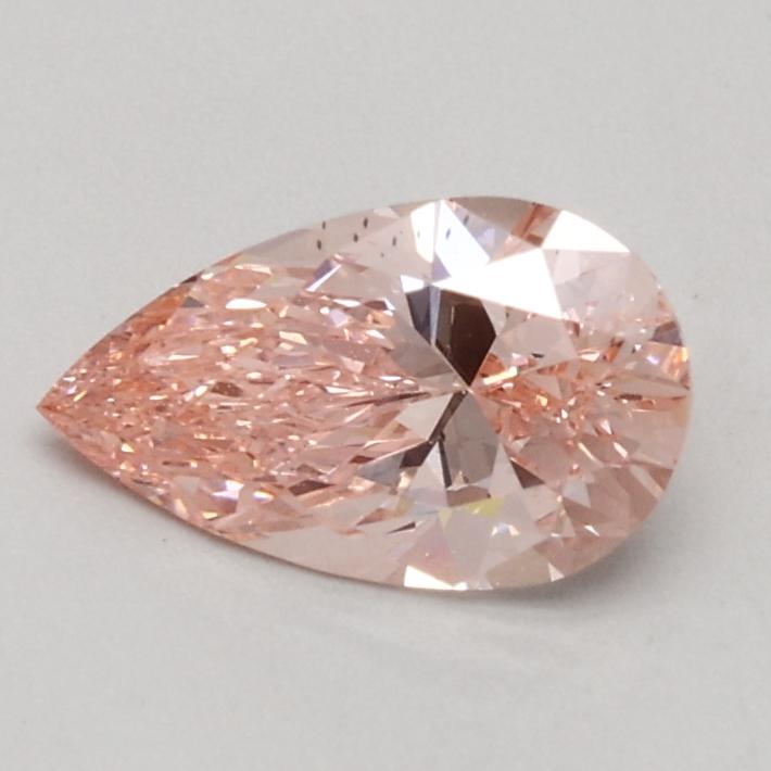 0.54 Ct. Fancy Intense Pink Pear Lab Grown Diamond