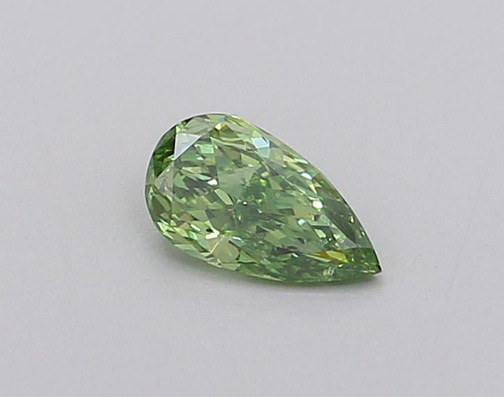 0.28 Ct. Fancy Vivid  Green Pear Lab Grown Diamond
