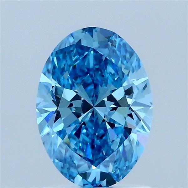 1.00 Ct. Fancy Blue Oval Lab Grown Diamond