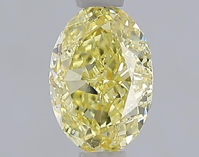 1.06 Ct. Fancy Vivid  Yellow Oval Lab Grown Diamond