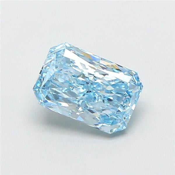 1.06 Ct. Fancy Vivid Blue Radiant Lab Grown Diamond