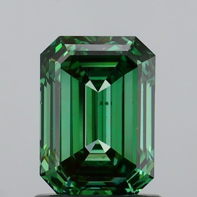 1.22 Ct. Fancy Vivid Green Emerald Lab Grown Diamond