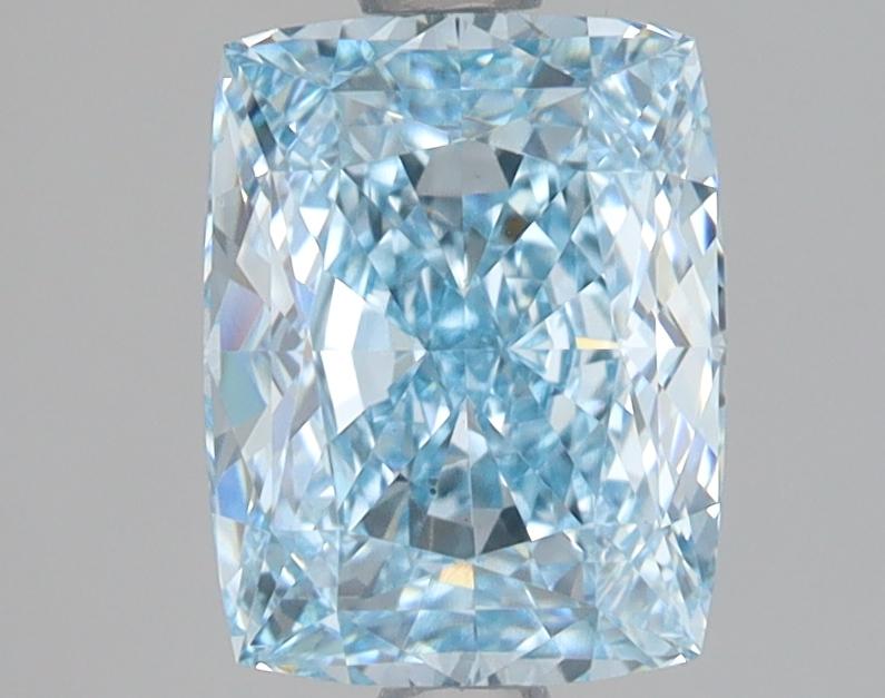 2.09 Ct. Fancy Intense Blue Cushion Lab Grown Diamond