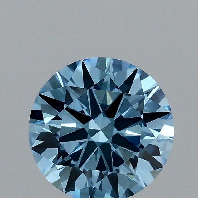 0.94 Ct. Fancy Vivid Blue Round Lab Grown Diamond