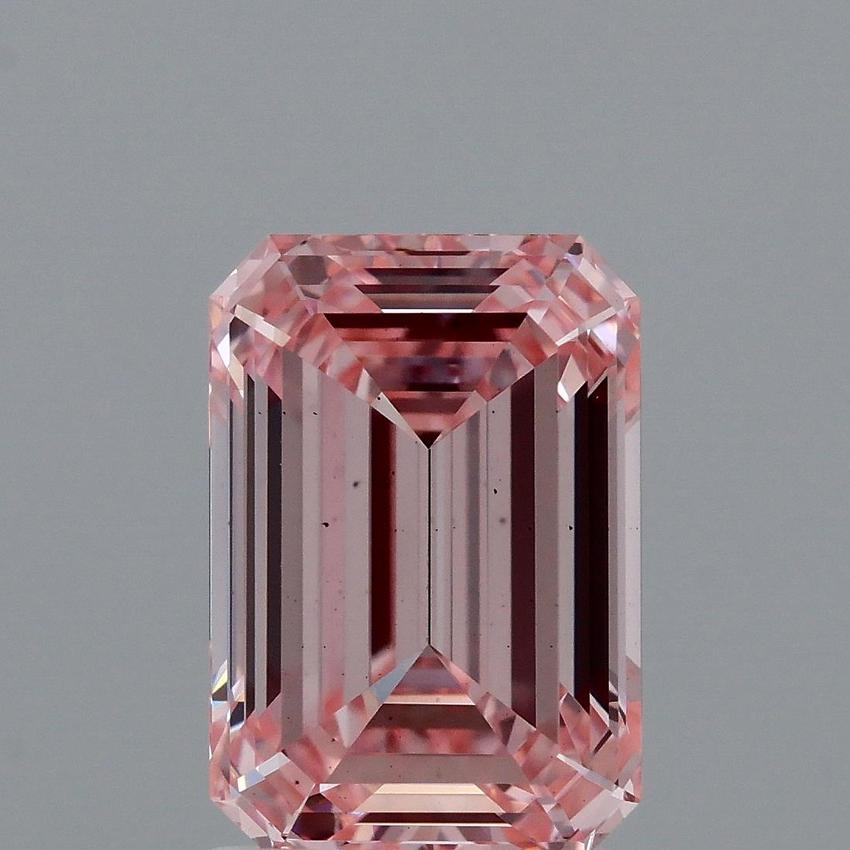 2.12 Ct. Fancy Vivid Pink Emerald Lab Grown Diamond