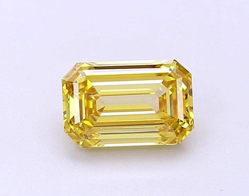 1.08 Ct. Fancy Intense Yellow Emerald Lab Grown Diamond