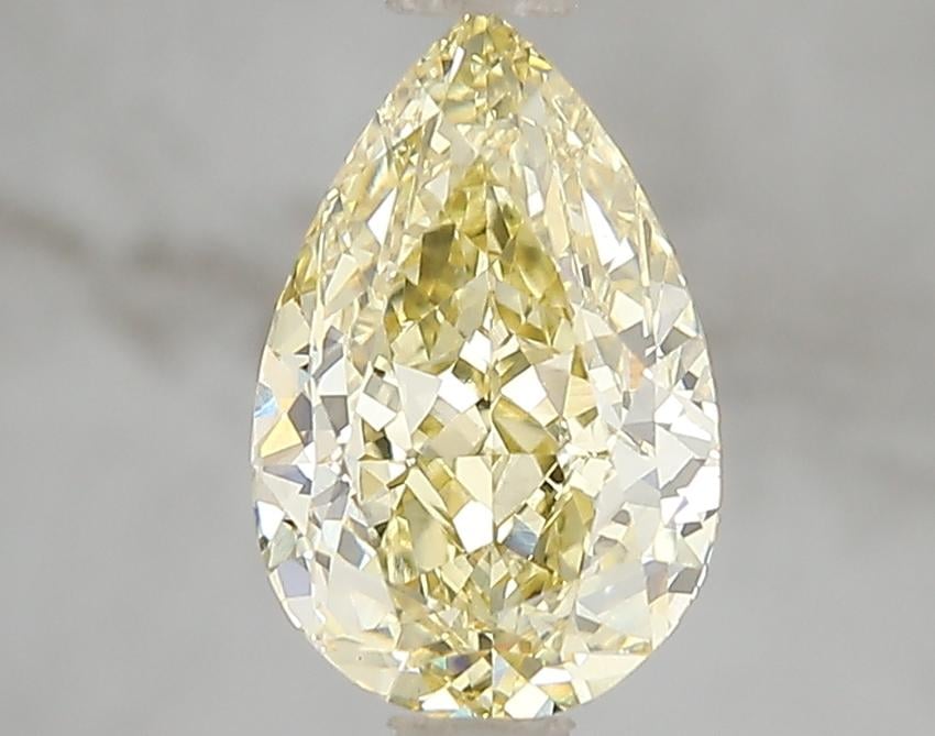 2.06 Ct. Fancy Intense Yellow Pear Lab Grown Diamond