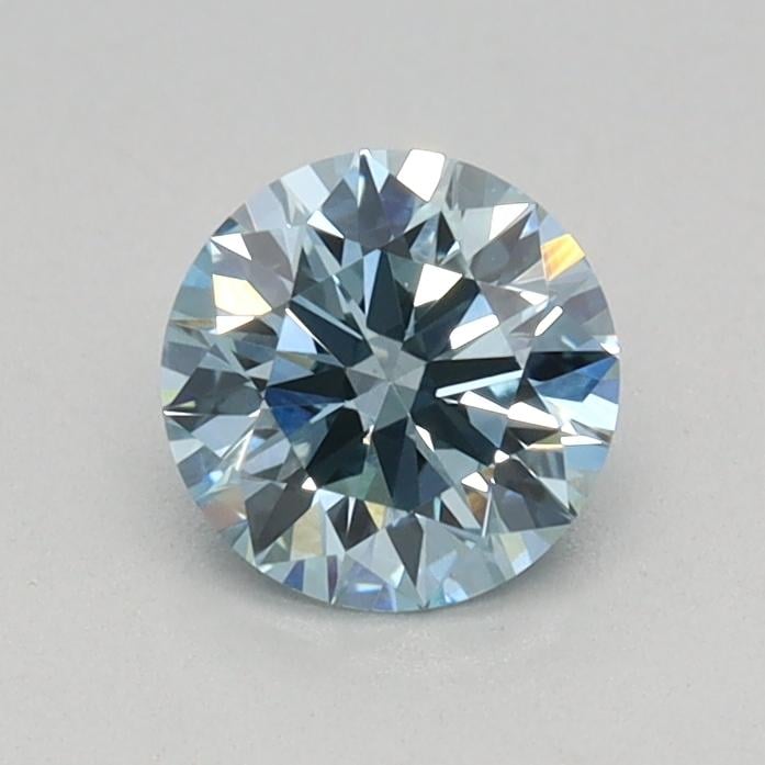0.46 Ct. Fancy Vivid Blue Round Lab Grown Diamond