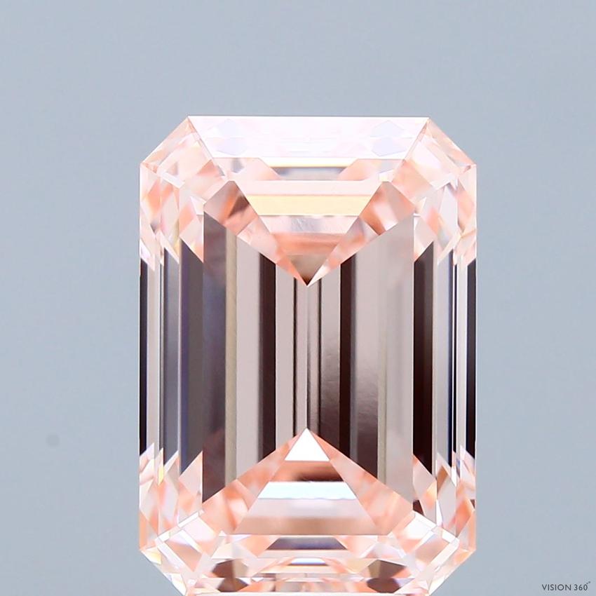 7.89 Ct. Fancy Intense Pink Emerald Lab Grown Diamond