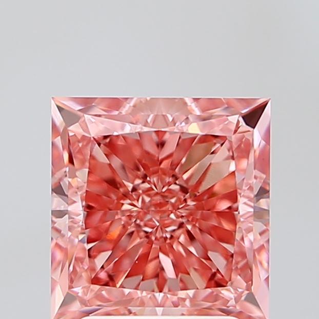2.80 Ct. Fancy Vivid Pink Princess Lab Grown Diamond