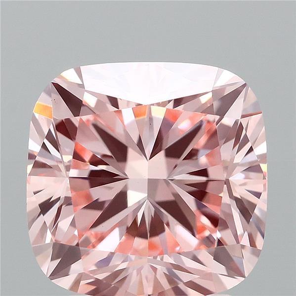 3.05 Ct. Fancy Intense Pink Cushion Lab Grown Diamond