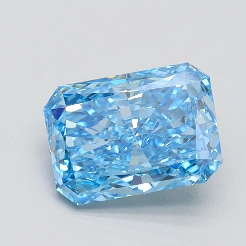 1.50 Ct. Fancy Vivid Blue Radiant Lab Grown Diamond