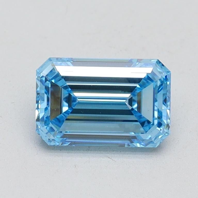 1.00 Ct. Fancy Vivid Blue Emerald Lab Grown Diamond