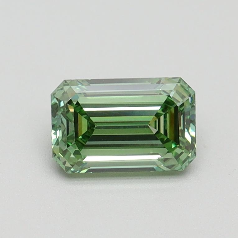 0.70 Ct. Fancy Intense Green Emerald Lab Grown Diamond