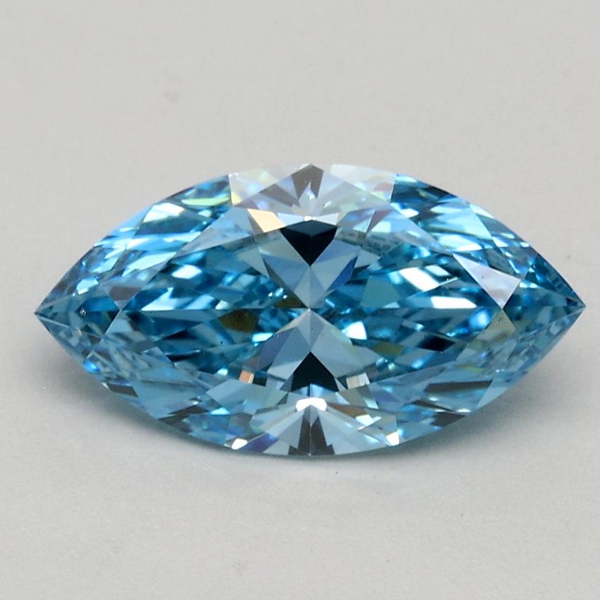 1.02 Ct. Fancy Vivid Blue Marquise Lab Grown Diamond